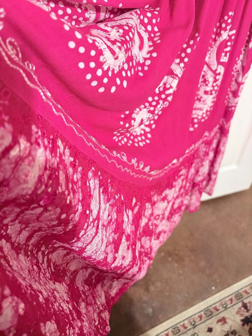Advance Apparels Free Size Fuchsia Pink Off-Shoulder Maxi Dress - Picture 11 of 11